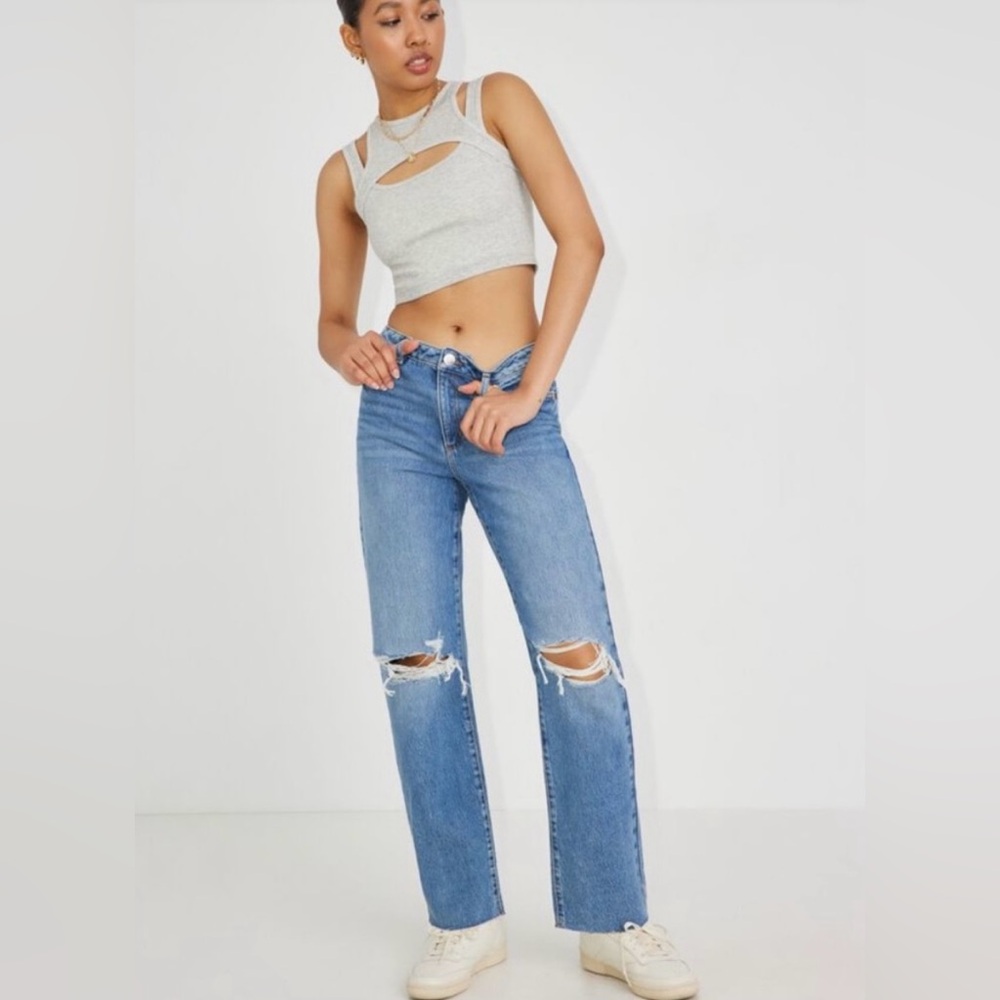 Garage Denim Distressed Vintage Straight Jeans 👖 l Size 1